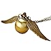 Kikole Flying Ball Necklace Vintage Retro Angel Wing Necklace Steampunk Pocket Watch