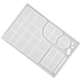 DIY Silicone for Makeup Tray, Compartment Design | Silicone Resin Mold, White Delicate Finish, Wear , Easy Release, Home Workshop Crafting Use