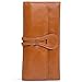 Jack&Chris Leather Checkbook Wallets for Women Multi Card Slot with Gift Box, WBXH053 (Brown)