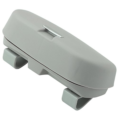 HOLDCY Car Glasses Holder Sun Visor Clip - Eye Sunglasses Storage Holder Box - Automotive Accessories ABS 1Pcs Apply to All Car Models (Gray)