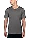 Woolx Ashton - Men's Merino Wool T-Shirt - V Neck Athletic Shirt, Shadow Grey, Large