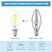 Kohree E12 LED Candelabra Bulb 40W Equivalent, 5000K Daylight White, C35 4W Vintage LED Edison Filament Chandelier Light Bulb, Candle Bulb Non-Dimmable, 12 Packs