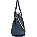 MG Collection Haley Studded Structured Satchel Shoulder Bag, Dark Blue, One Size