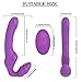 Best Vigina Strapless Vibrartor Women 9 Speed Double ViBrantor Lesbian Remote Control Adult Sexy Toy for Female Couples,Purplethumb 2