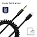 Spring Aux Cord Cable for Car for iPhone 8 /iPhone 7 Lightning to 3.5mm Headphone Jack Coiled Audio Cable Adapter iPhone X / 8 Plus /7/7 Plus,iPod,Home Stereo,Hi-Fi,Headphones,Speaker(Support iOS 11)