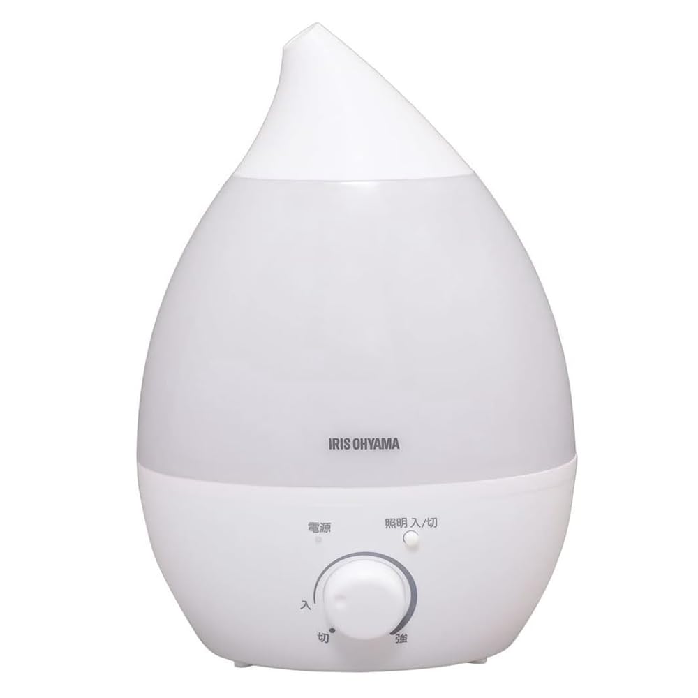 IRIS OHYAMA UHM-280S-W 超音波式加湿器 しずく型 ホワイト アイリスオーヤマの商品画像