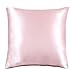 PONY DANCE Sequin Throw Pillow Cover - Luxurious Sequins Cushion Cover Pillowcase for Party/Christmas Including Invisible Zipper Design No Insert, 18 Inches (45 x 45 cm), Pink, 1 Cover Pack