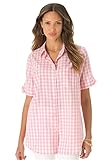 Women's Plus Size French Check Shirt