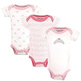 Luvable Friends Preemie Bodysuits 3-Pack, Baby Girl Tiara