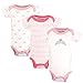 Luvable Friends Preemie Bodysuits 3-Pack, Baby Girl Tiara