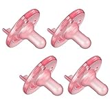 Avent BPA Free Super Soothie Pacifier, Pink, 3 Months and Older, 4 Pack