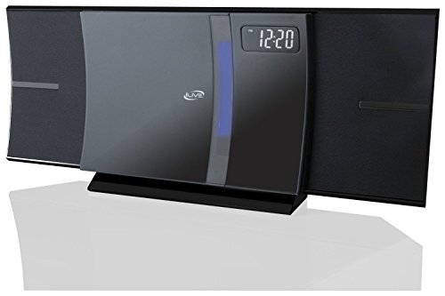 iLive-Bluetooth-CD-Micro-Stereo-System-with-Built-In-FM-Radio-USB-Charging-Port-Ambient-Blue-LED-Light-Effects-Digital-Clock-Sleep-Timer-Wall-Mountable-Full-Function-Remote-Included