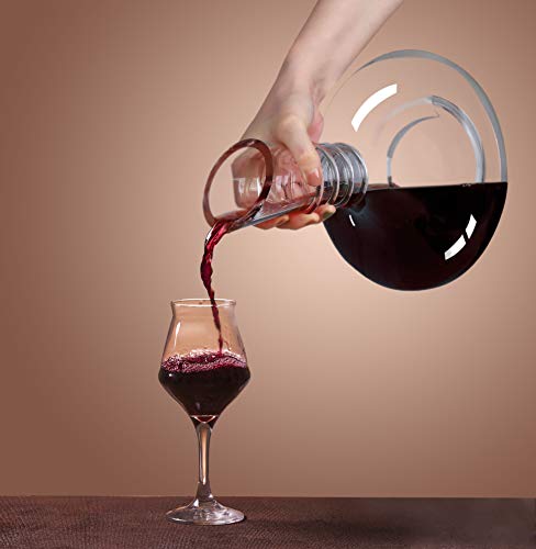 4 Decanter+Lead+Free+Crystal+Threaded+Accessories