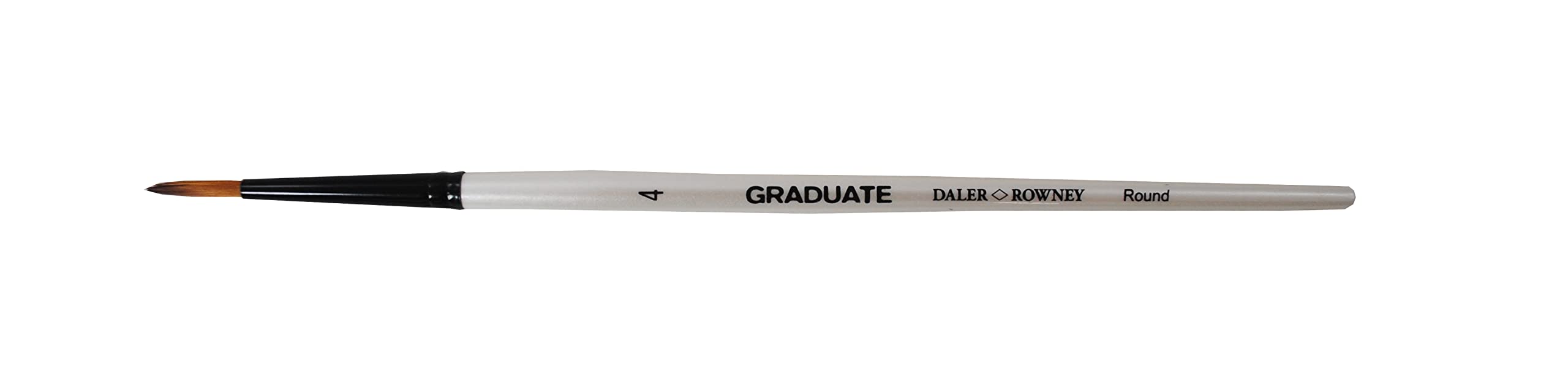 Daler-Rowney Graduate Multi-Technique Brush, Synthetic Hair, Short Handle, Round, 4