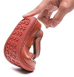 DADAWEN Boy's Girl's Leather Soft Closed Toe