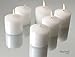 Inspired Candles 10 Hour Natural Soy Wax and Paraffin Wax Unscented Smokeless Votive Candles, White, Set of 72