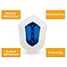Home Security System,Golden Security Blue Outdoor Weather-Proof Striking Strobe Siren Door Sensors and more DIY, No Need GSM & WIFI Home Alarm System SS08BPB-B