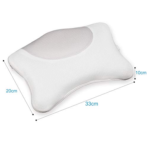 Luxurious Spa Bath Pillow for tub, Bathtub pillow for Neck, Head and Shoulder support with Suction Cups - Thumbnail 5