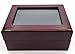 TuoYu 1-12 Holes Championship Rings Trophy Jewelry Display Cases Wooden Boxes (12 Holes)
