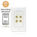 Mediabridge™ Speaker Wall Plate w/Binding Posts (2 Pair) - Free Low Voltage Metal Mounting Bracket (1-Gang) Binding Post 2-Piece Inset Wall Plate for 2 Speakers (Part# WP1-BPX2)