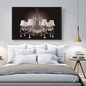Floating Framed Canvas Wall Art for Living Room, Bedroom Droplight Canvas Prints for Home Decoration Ready to Hang - 16x24 inches