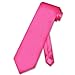 K. Alexander Mens Necktie Solid Fuchsia Pink Satin Neck TIE