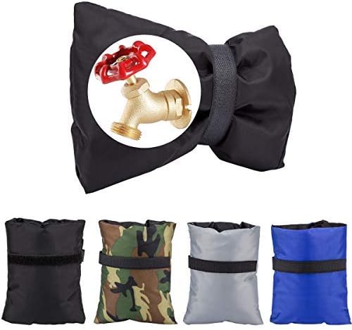 Outdoor Faucet Covers for Winter - 4Pack Thicken 8x6in Hose Bibs Covers Spigot Covers for Insulated Freeze Protection, Outside Garden Winterizing Waterproof Water Faucet Socks
