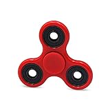 BOBOO Fidget Spinner Stress Reducer, Bearing Toy for ADHD EDC Hand Killing Time, Red/Black