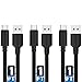 Sabrent [3-Pack] 22AWG Premium 1ft USB-C to USB A 3.0 Sync and Charge Cables [Black] (CB-C3X1) primary