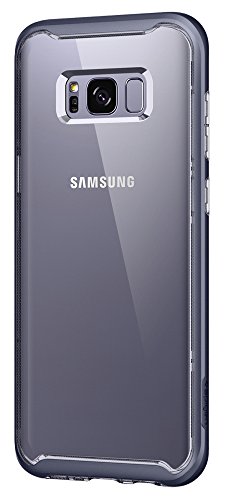 Spigen Neo Hybrid Crystal Galaxy S8 Plus Case with Clear Hard Casing and Reinforced Hard Bumper Frame for Galaxy S8 Plus (2017) - Orchid Gray