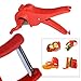 Women's Day Special Gift, GD Multi Veg Cutter Vegetable Cutter Slicer Chopper, Vegetable Peeler, Extra Sharp Stainless Steel 2 in 1,,Red Color Size 8.5 X 2.6 Inch