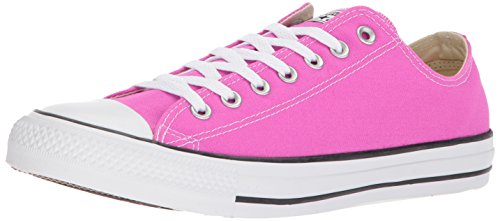 Converse Chuck Taylor All Star Seasonal Canvas Low Top Sneaker, Hyper Magenta, 6 US Men/8 US Women