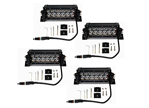 4x 36w 3D spot Light bar 7 LED OZ-USA off road beam race 4x4 truck fog ...