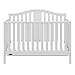 Graco Solano 4-in-1 Convertible Crib With Mattress, White, Converts to Toddler Bed Day Bed or Full Bed, Three Position Adjustable Height Mattress (Premium Mattress Included)