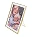 5x7 Vintage Style Antique Gold Picture Frames Gold Photo Frame with Pressed Glass, Brass (Vertical) (5 x 7)