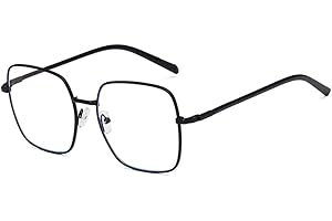 Shiratori Classic woman's metal big face nerd glasses frame Clear lenses