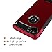 Dailylux Google Pixel 2 Case, Slim Fit Carbon Fiber TPU + PC Shock Absorption Anti-Scratches Flexible Soft Armor Bumper Protective Case Cover for Google Pixel 2 Phone-Red