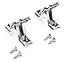 MxEol Bimini Top Deck Hinges Fitting Concave Base Hardware Pins W/Screws 316 Stainless Steel Pair