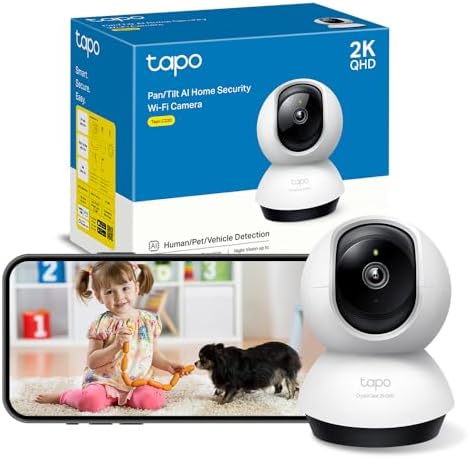 C220 - Cámara de Vigilancia WiFi Interior 360º, 2K QHD, Detección IA