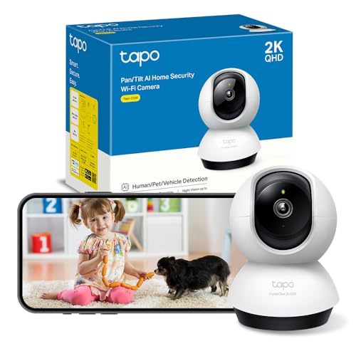 C220 - Cámara de Vigilancia WiFi Interior 360º, 2K QHD, Detección IA