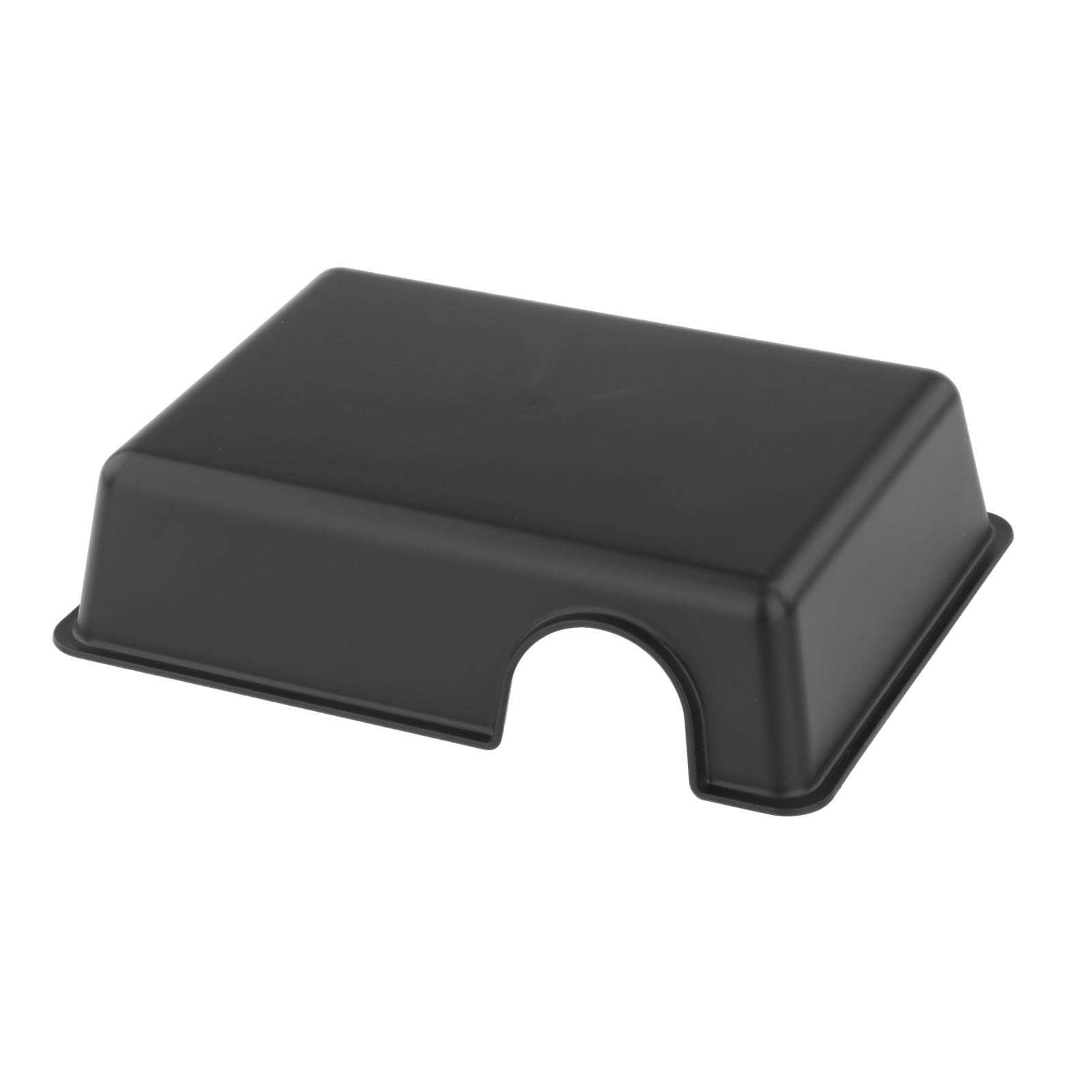 Colcolo Reptile Hide Box - Gecko and Snake Hideout With Leaves for Lizards, Spiders, Amphibians - Sturdy and Easy Clean Black Hideaway Box, L