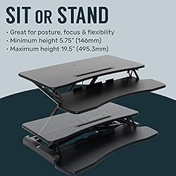 TechOrbits Height Adjustable Desk-37 Riser-Desktop