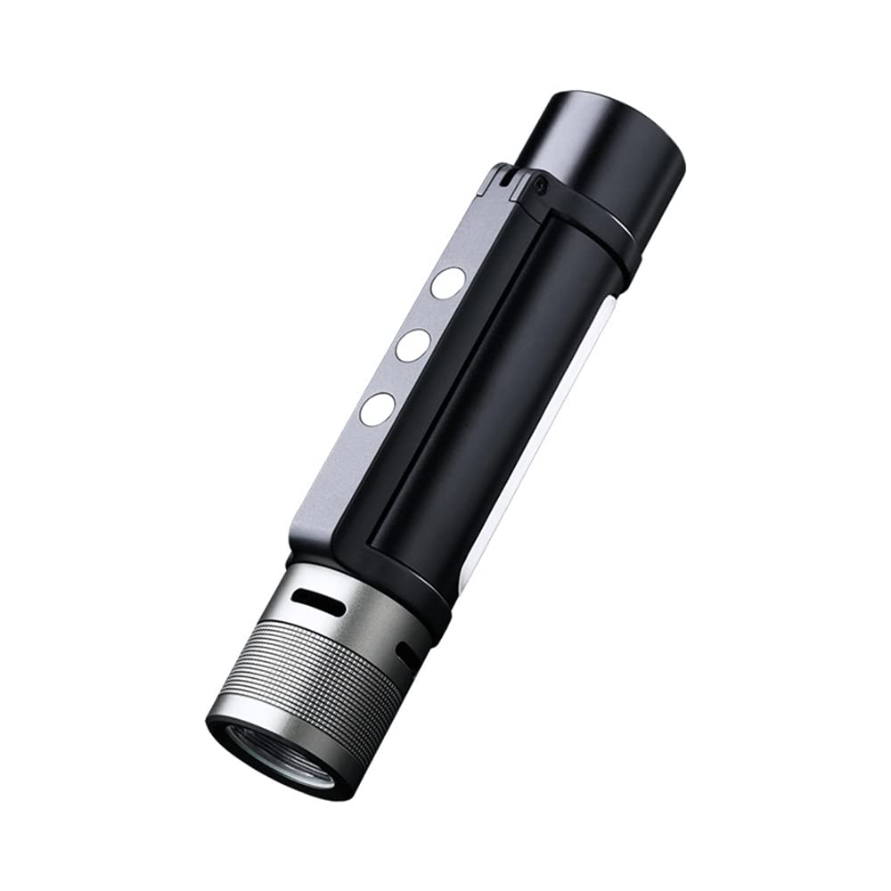 ZEYUE NexTool Outdoor 6 in 1 Zoomable Flashlight, Portable, Normal & Alarm Mode Dual Light Source 360 Degree Rotating Handle (Black)