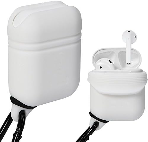 Premium Quality Waterproof Shock Resistant Case for Apple AirPods (transparent white)