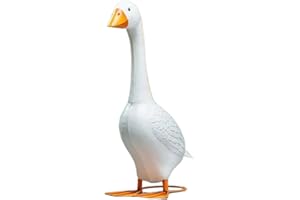 Handmade Resin Goose Statue for Porch Garden Yard Indoor Outdoor Decoration Modern Minimalist Sculptural Decor Piece