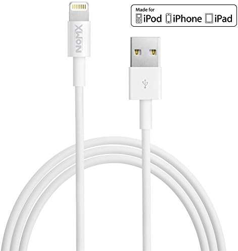 USB Cable for iPhone 1m Long Lightning Charging Cord Compatible for all iPhone iPad iPod Models with Fast Charging &amp; High Speed Data Transfer Sync (Suitable for Lifeproof Cases) by NOMX