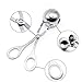 4 pcs Stainless Steel Meat Baller Tongs, Meatball Scoop Ball Maker Tongs (1.38