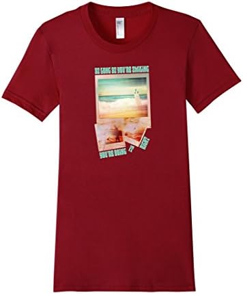 Women's You're doing it right - Surfing graphic and saying T-Shirts Medium Cranberry