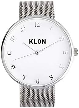 KLON MOCK NUMBER -SILVER MESH- Ver.SILVER 40mm 腕時計 メッシュベルト ペアウォッチ カップル シンプル ユニセックス シルバー おしゃれ レディース メンズ (シルバー)