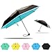 Compact travel umbrella for women and men - ultra small, pocket size, best for your auto, purse, windproof, uv protected, multiple colors by MiniU